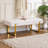 Laytona 46.5"W Tufted Bedroom Bench Entryway Bench with Metal Legs-2089941112-2086009417
