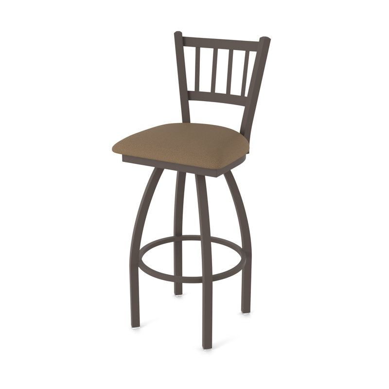 Tabouret pivotant XL 810 Contessa, Bronze, Vinyle - thatch chaume, Tabouret de bar (siège d’une hauteur de 30 po)