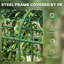 Treillis arqué pour plantes grimpantes d'extérieur, 6 pi de hauteur, structure en acier enduit de plastique, filet, concombres de culture, pois, vignes,