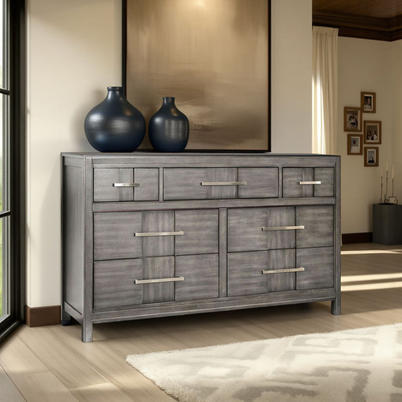 Commode double l 7 po Kaid, Gris