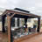 Purple Leaf Aluminium Patio Gazebo with Netting-111448557