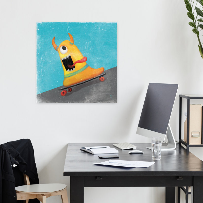 Xtreme Monsters IV Whimsical Contemporary Art, 18" H x 18" W