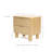 21.6'' H Oak Nightstand with Drawers, Wood Nightstand