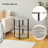 Jakwan Oval End Table with 3-Tier Storage Shelves-524939297