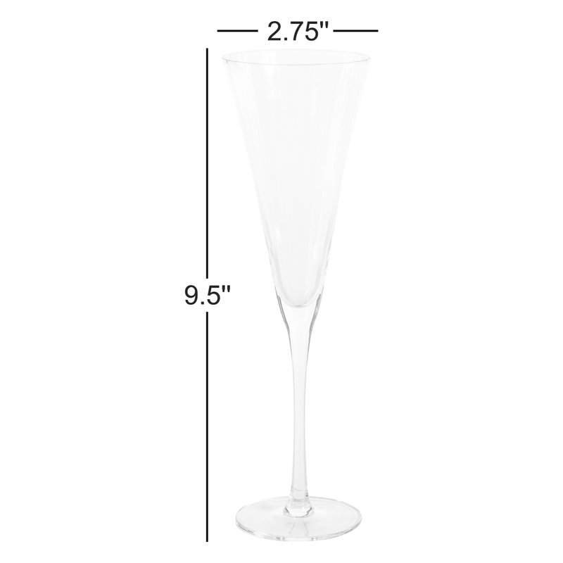 Flûtes à champagne Cesena Optic, ensemble de 4