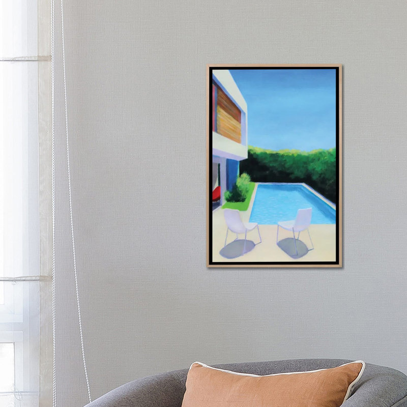 Summer Light 1 Piece Wall Art on Canvas, 66.04 cm H x 45.72 cm W x 4.445 cm D, Natural Wood
