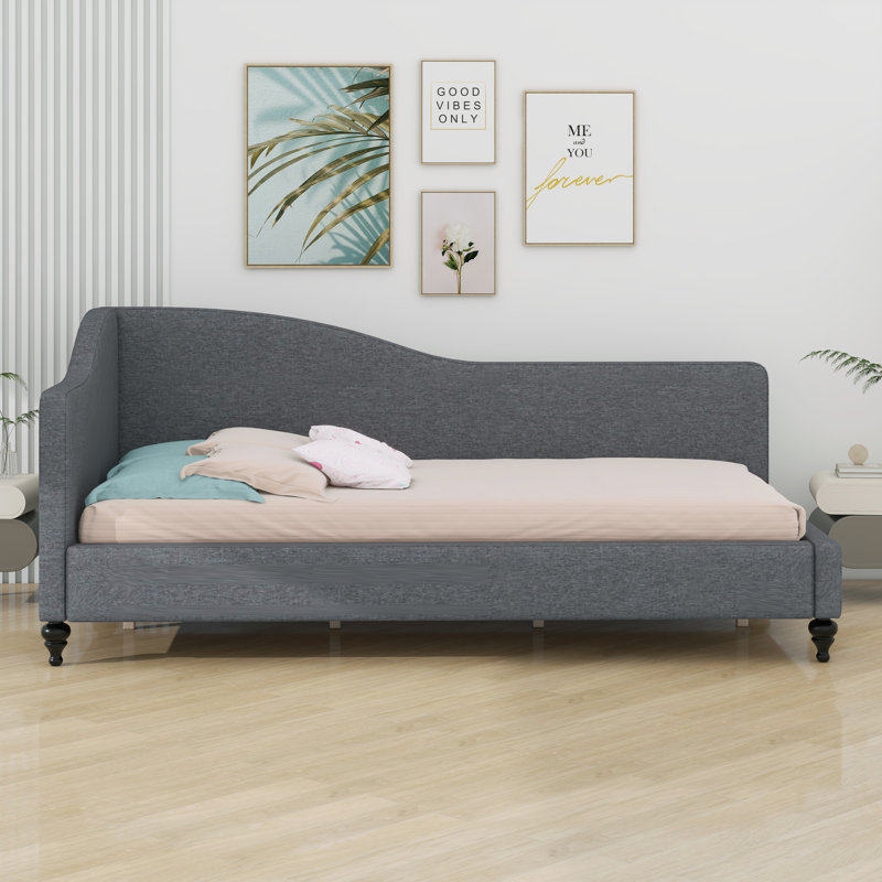 L-Shaped Daybed, With Solid Wood Legs