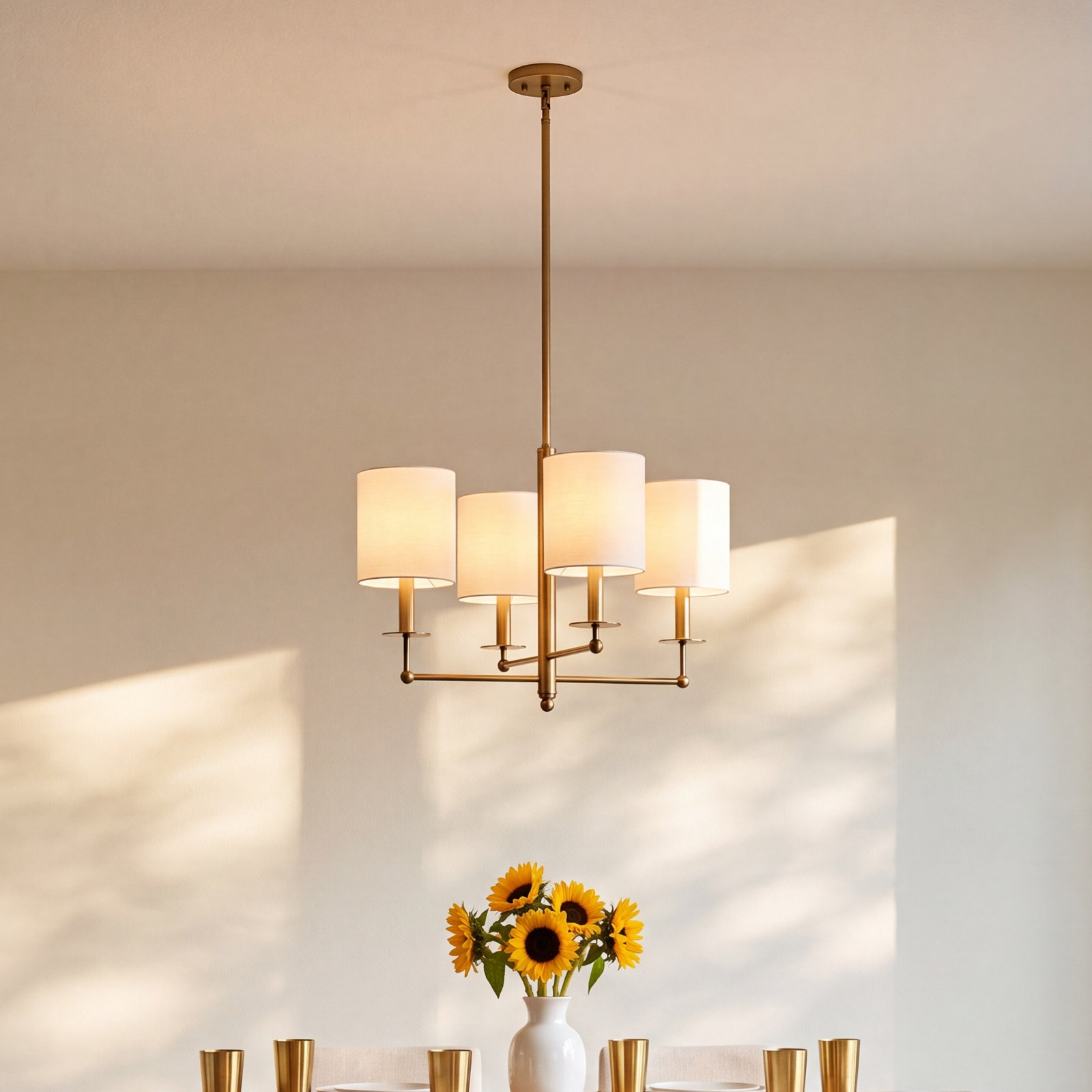 Lacey Iron 6-Light Chandelier, 16" H x 20" W x 20" D, 4