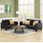 Tuskegee 54.1'' Faux Leather Loveseat-1349351242