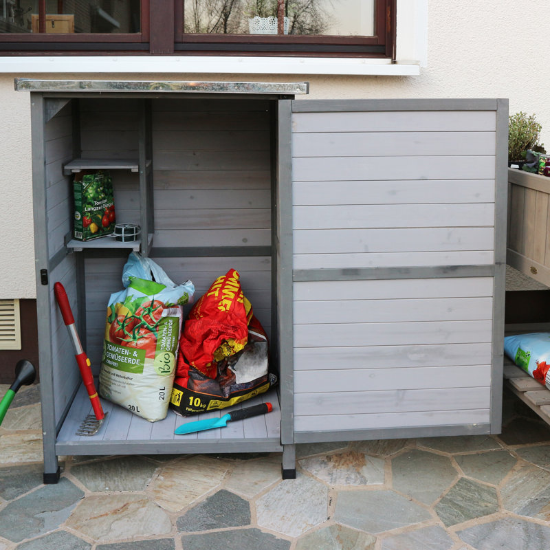 Calixtro Water Resistant Fir Deck Box in Grey