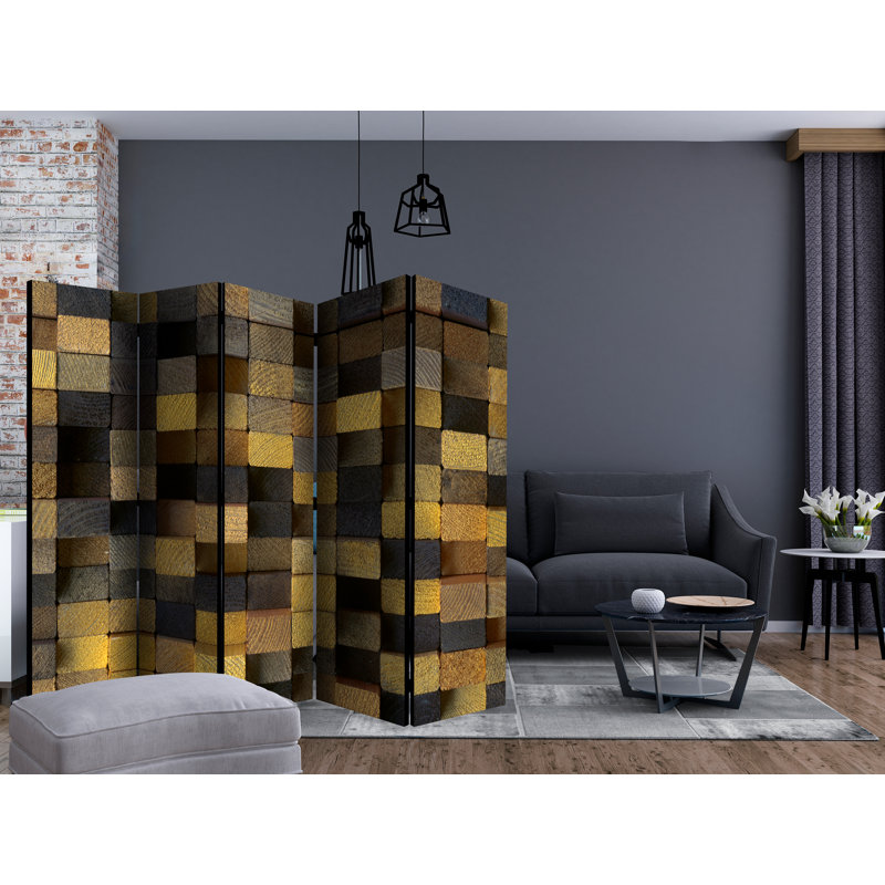 Browerville 172cm H Folding Room Divider, 5