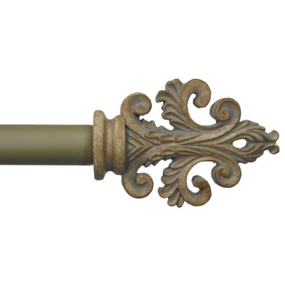 Estrela Adjustable Single Curtain Rod