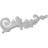 Robin 5.12'' H x 15.75'' W x 1.12'' D Urethane Onlay Scroll