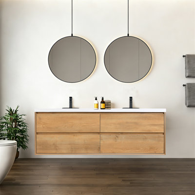 Meuble-lavabo mural 72 po 72 po