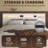 Queen Size White Headboard with LED Lights, Charging Station & Storage Shelf, Wooden Bed Headboard with Hidden Compartment & USB/AC Outlets, Modern RGB LED Bed Headboard for Bedroom-188230340-188230341