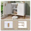 Armoire d'appoint 2 portes avec rangement