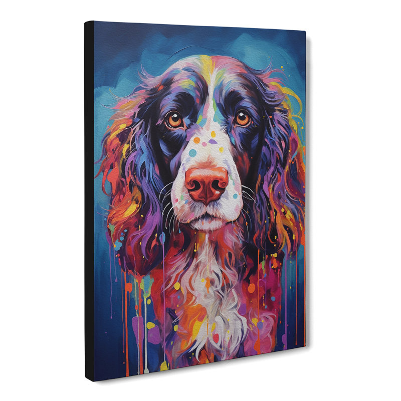 English Springer Spaniel Abstract - Wrapped Canvas, 50cm H x 35cm W x 3cm D