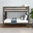 Delbreco Kids Twin Over Twin Bunk Bed with Ladder on End-781690725