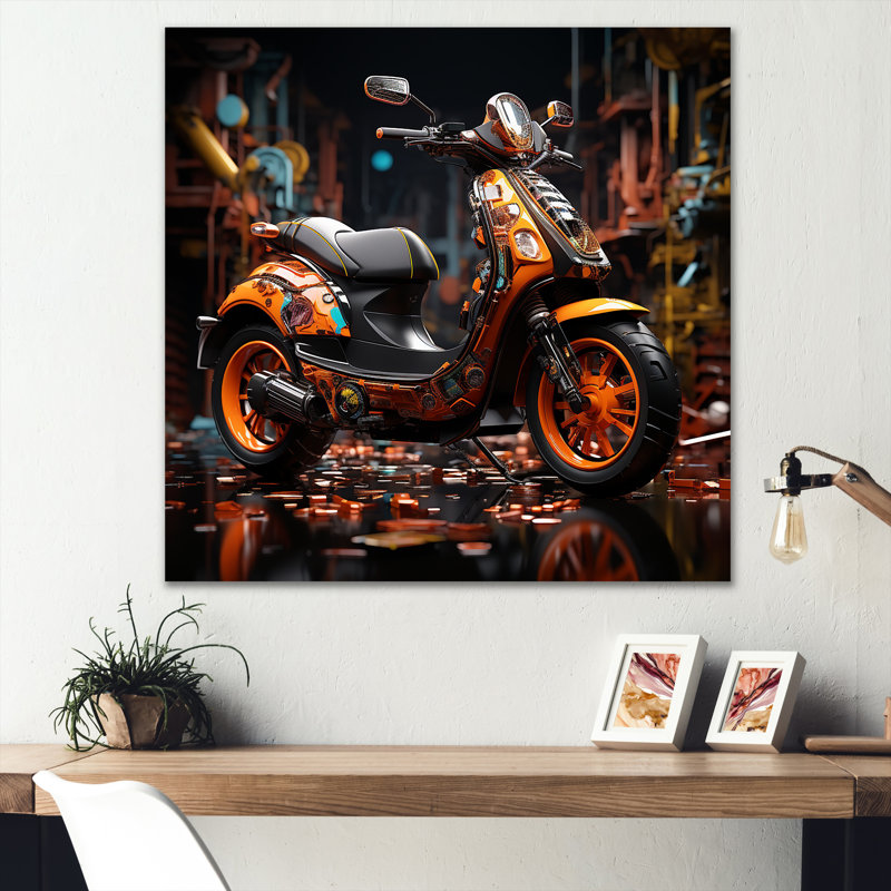 Scooter Serenity Nightly City II, Toile tendue, H 16 po x l 16 po x P 1 po