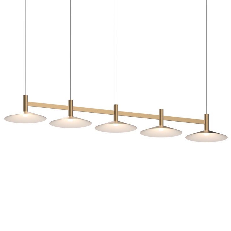 Systema Staccato 57" Black Aluminum LED Linear Pendant