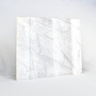 12" x 93" Wall Paneling in White Raintree Flute (3-pack)