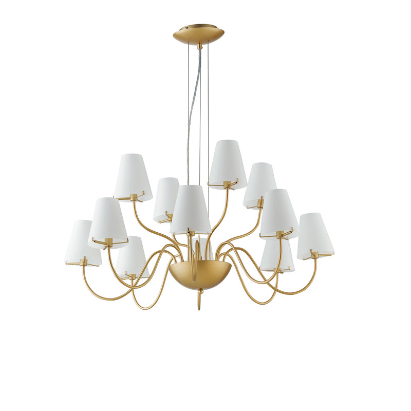 Cholet 12 - Light Shaded Chandelier