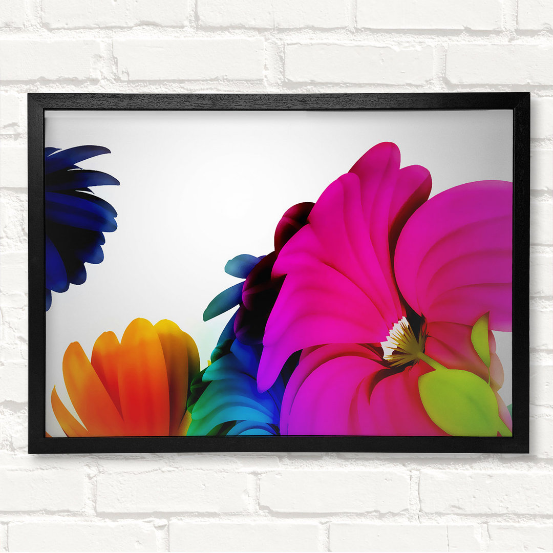 Vibrant Flower Glow - Druck