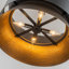 Lustre cylindrique en métal à 4 lumières
