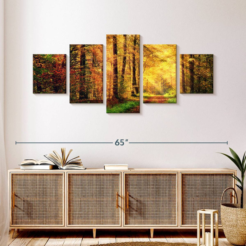 Walkway In The Forest, 24" H x 55" W