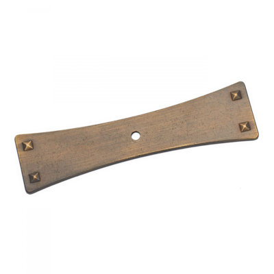 BP Series Bent Rectangular One Hole Knob Backplate
