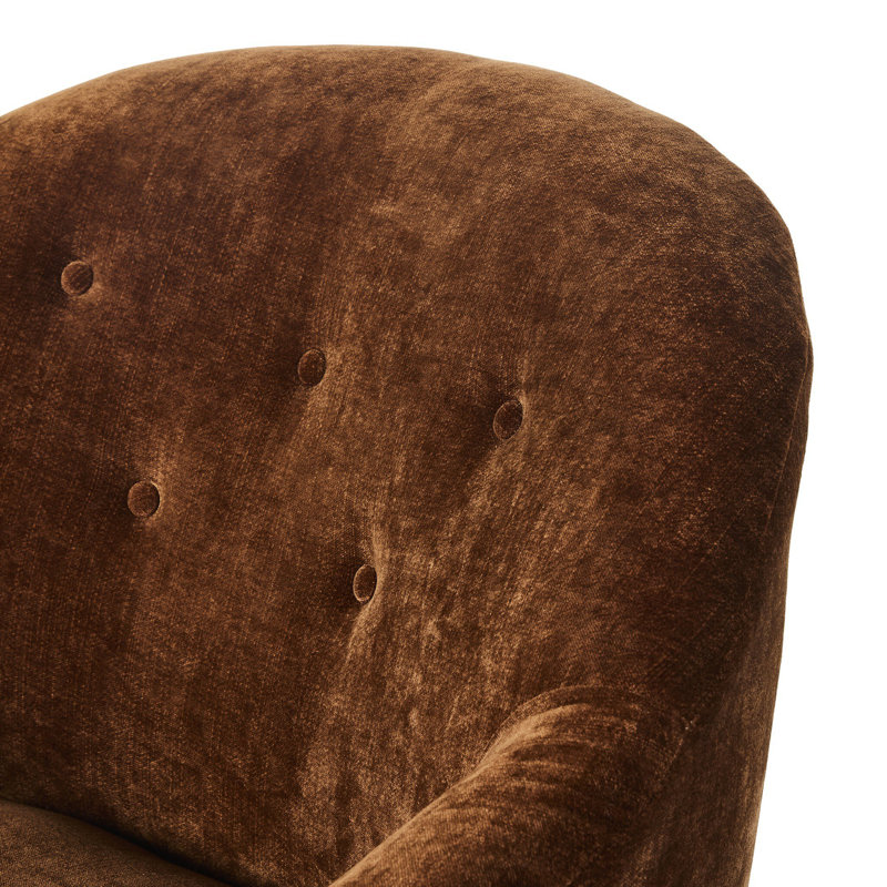 Chaise longue Bernay Denson, Polyester Altair Sienna