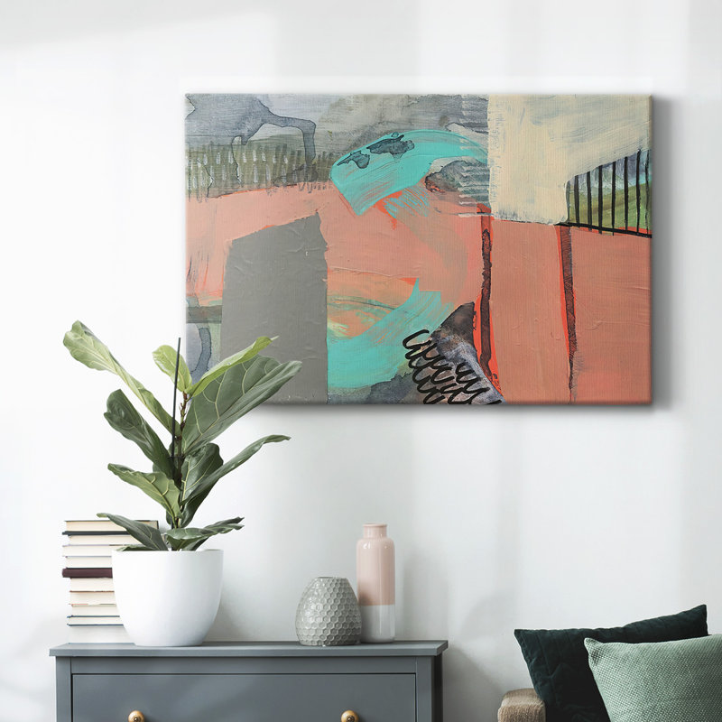 Over, Under & Through IV-Gallery Wrapped Canvas, 18" H x 27" W