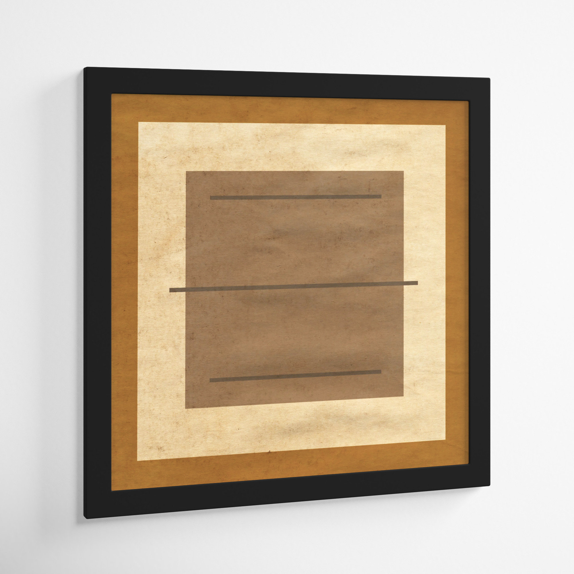 Amarillo Alberto by Oliver Gal, 18" H x 18" W x 0.5" D, Black