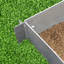 Cogbill 35.56cm H x 2.54cm W Silver Metal Lawn Edging