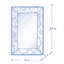 Miroir antique argenté avec détails floraux-1390091217