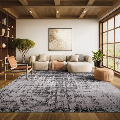 Tapis noir Riebe