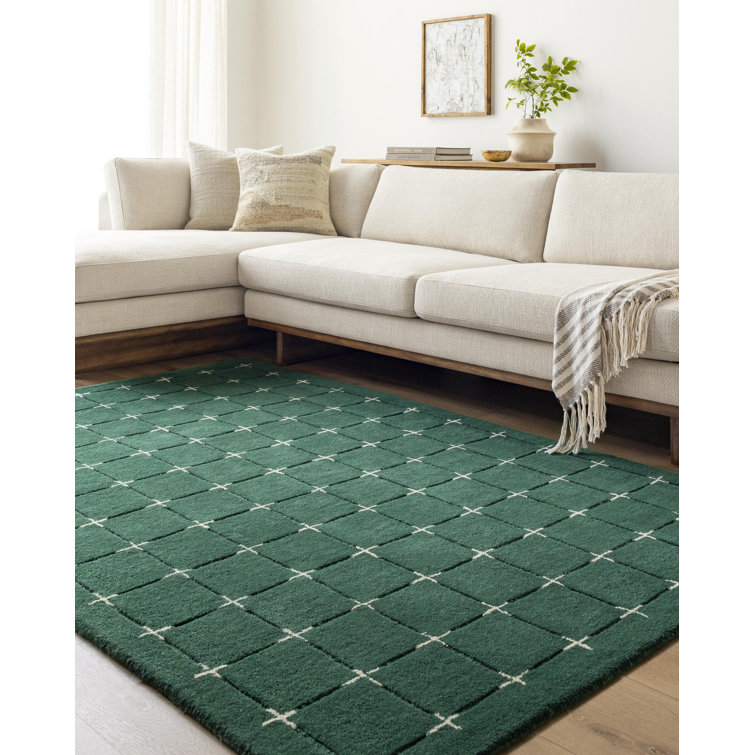Mallory Green Hand Tufted Area Rug