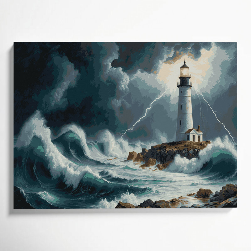 Art mural sur toile Sci Fi Coastal, H 11 po x l 14 po