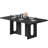 63-Inch Dining Table for 4-6 People, Rectangular Kitchen Table with Thickened Top