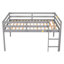 Lit mezzanine avec échelle en bois massif-1296507190