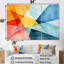 Couleurs pastel contrastant avec composition géométrique I - art mural géométrique-1452203155-1452203153