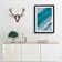 Aerial Beach View of the Maldives in Abstract - Picture Frame Graphic Art Print