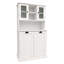 Armoire de salle de bain autoportante Beto avec 2 tablettes réglables-1856093452