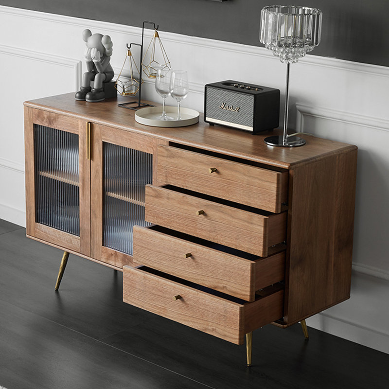 Buffet moderne et minimaliste de luxe, Brun