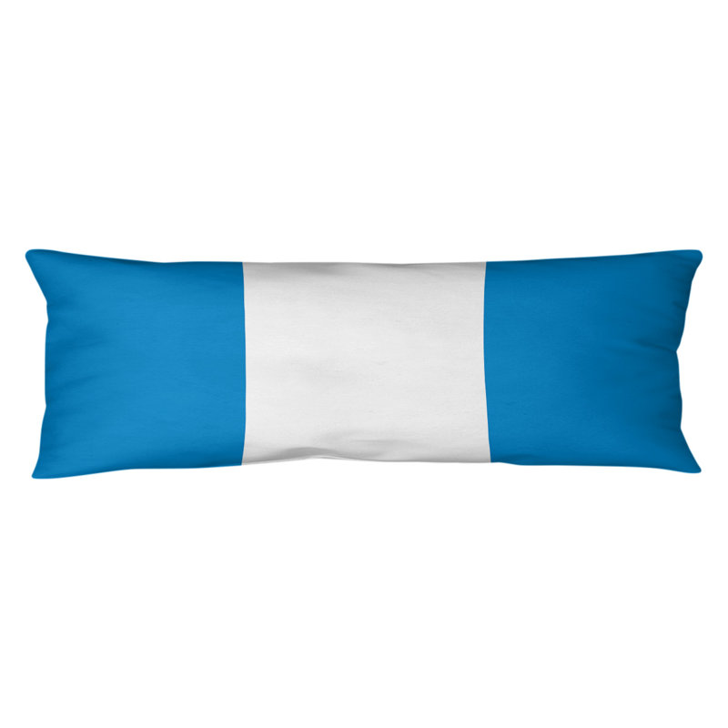 Stripes Medium Polyester/Polyfill Body Pillow, Blue and White, NFL Stripes Football