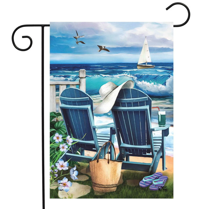 Drapeau de jardin d'été Seaside Escape