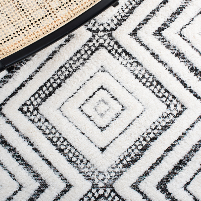 Ulmer Tassel Shag Performance Southwestern Rug, Square 6'7"