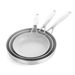 Omega Ceramic Nonstick 9.5 and 11 Frypan Set