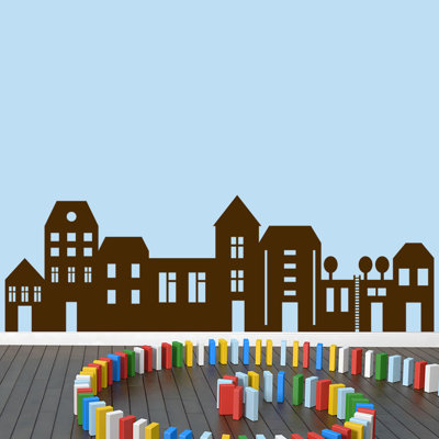 Ensemble de décalcomanie murale little city