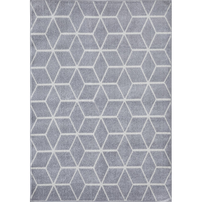 Tapis gris Jakavious Beraddo, Rectangle 5 pi 3 po x 7 pi 3 po